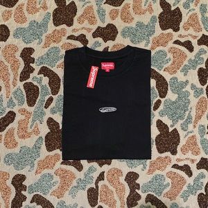 Supreme Small Embroidered Black Tee